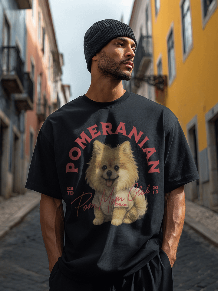 Pomeranian Tshirt Red product image (2)