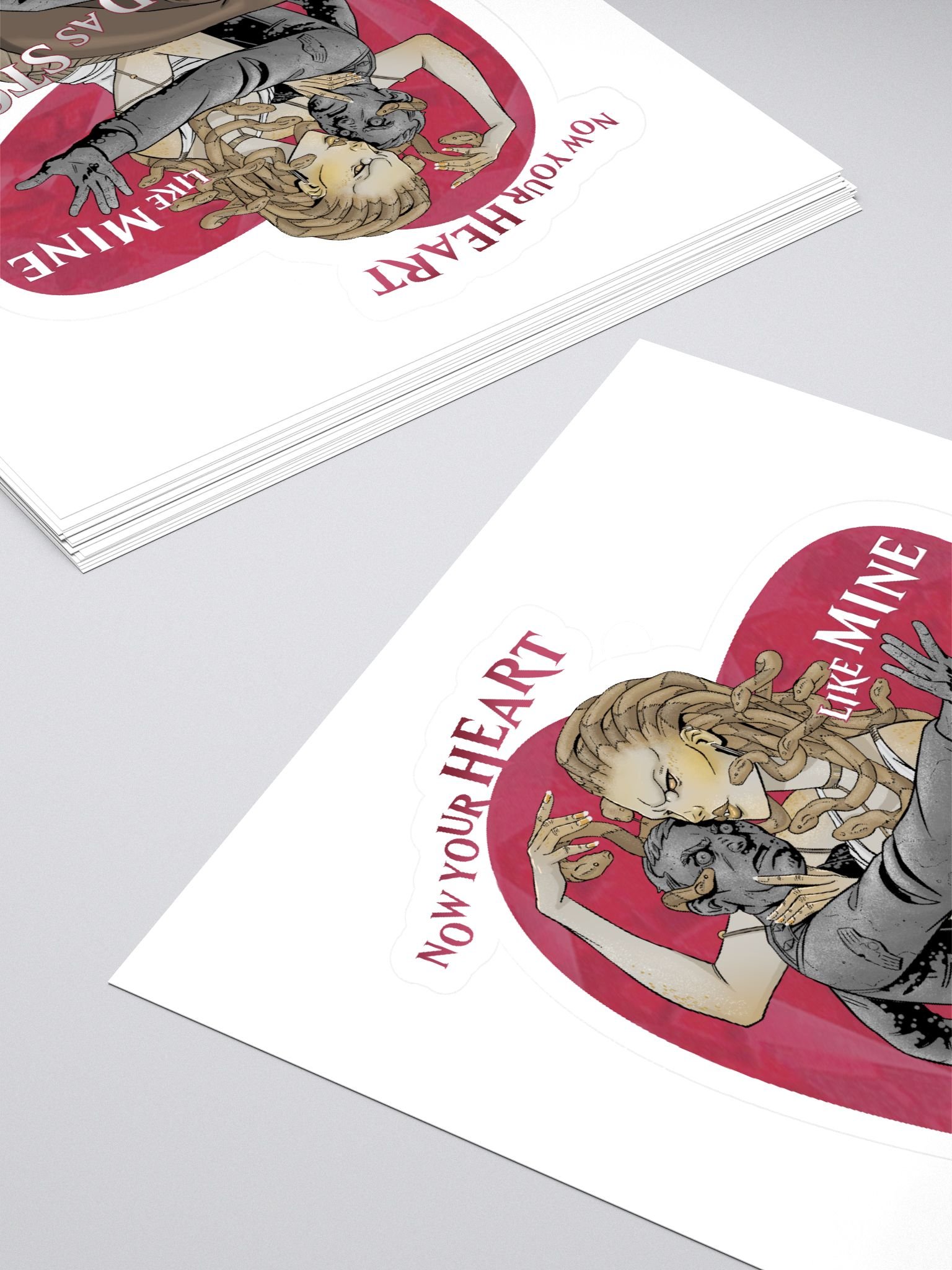 Gorgon - Heart sticker product image (4)