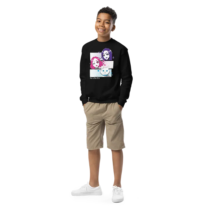 Alex y Tely Youth Anime Sweatshirt product image (2)