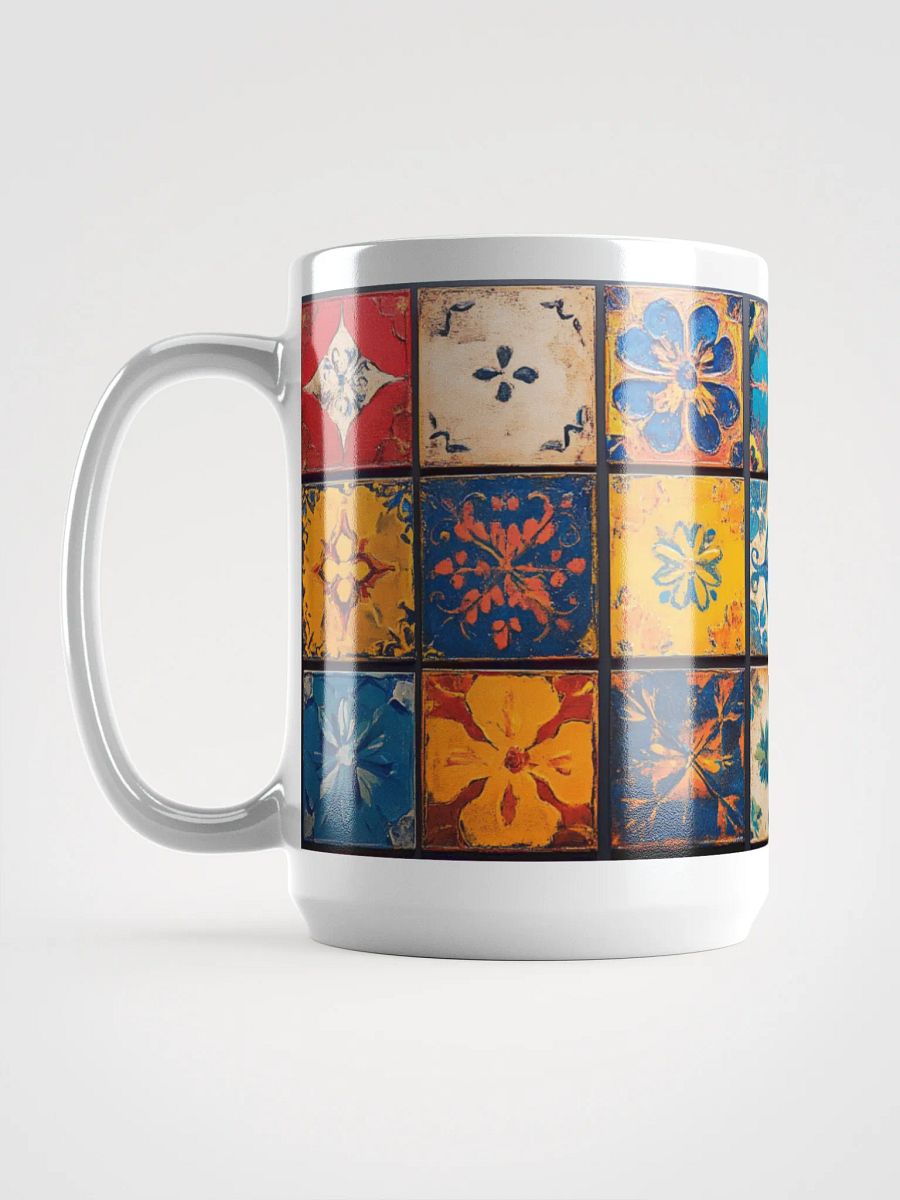Antique Floral Tiles Mug 15oz product image (6)