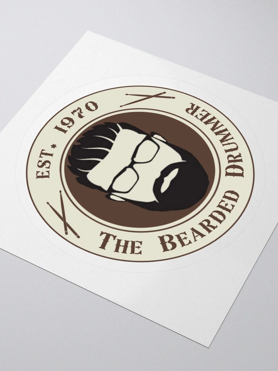The Bearded Drummer Logo Sticker product image (8)