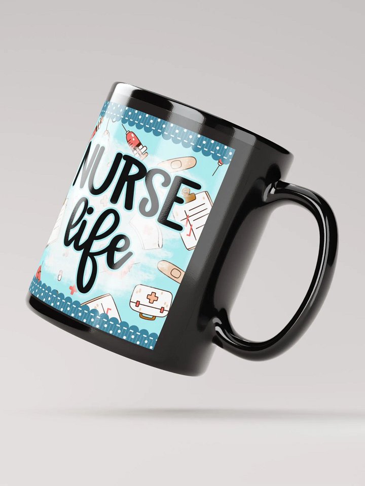 Nurse Life Essentials Blue Pattern Mug product image (2)