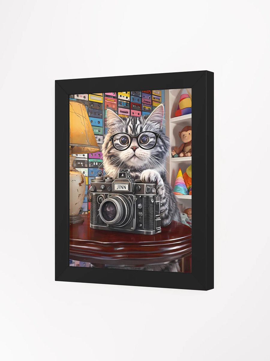 Whiskered Photographer Framed Poster product image (4)