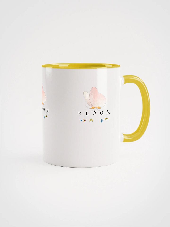 Bloom Butterfly Ceramic Mug - Yellow product image (1)