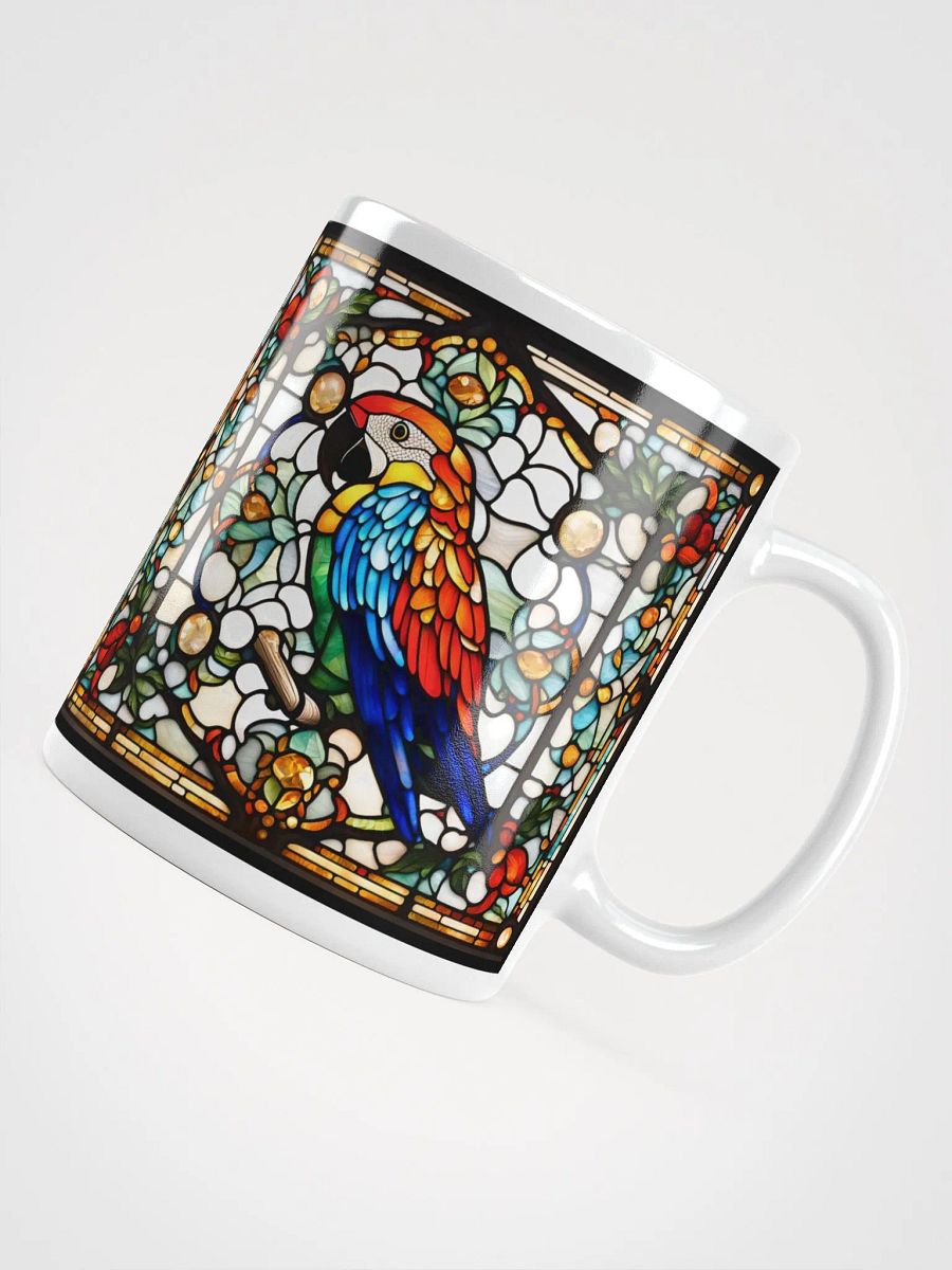 #001 - Scarlet Macaw Stained Glass Mug product image (7)