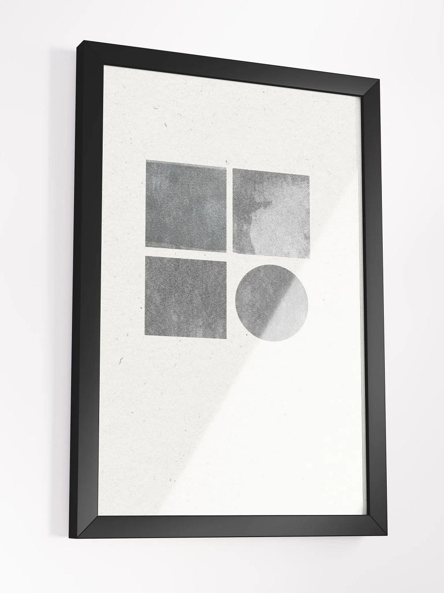 Geometric Harmony Framed Poster | Modern Abstract Art for a Balanced and Stylish Space product image (4)