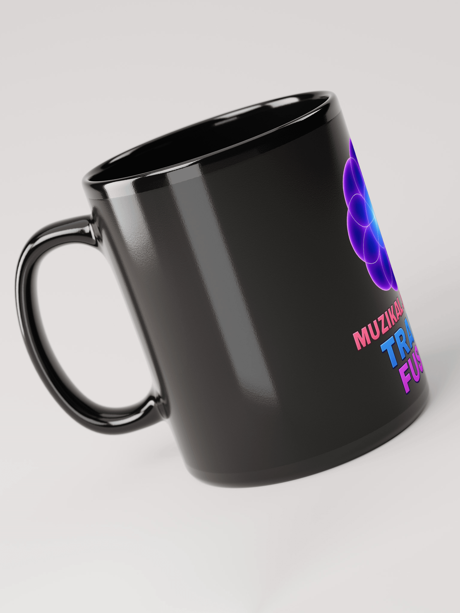 Trance Fusion Black Glossy Mug product image (3)
