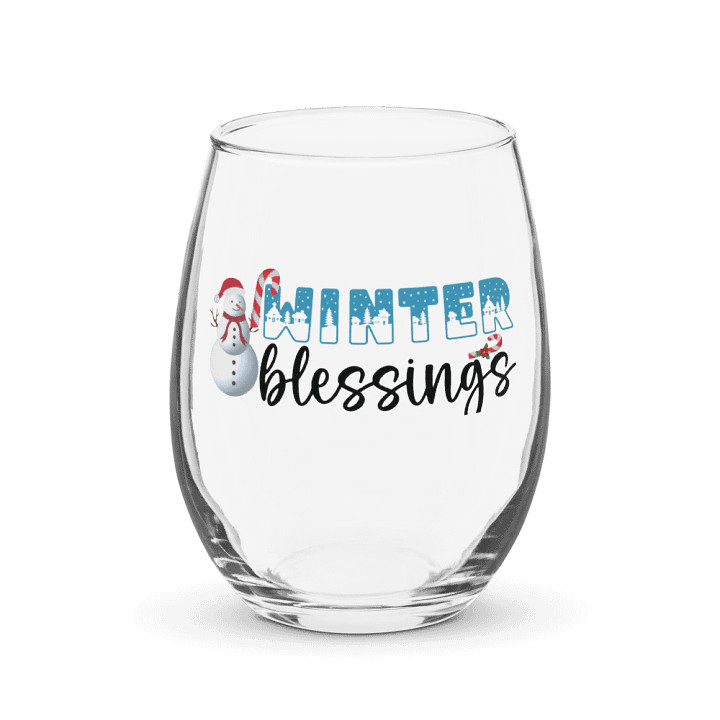 winter blesings Celebration Glass product image (1)