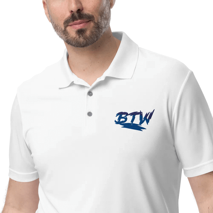 New BTW logo mens polo product image (1)