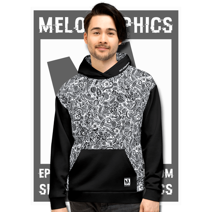 Dark Space Scribble - Ultimate Hoodie | #MadeByMELO product image (1)