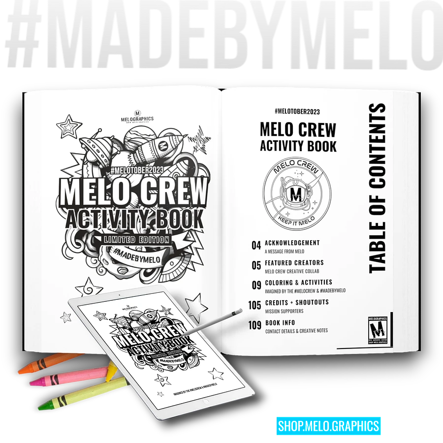 [LIMITED EDITION] Melo Crew Activity Book - Print & Digital Bundle #MELOtober2023 | #MadeByMELO product image (2)