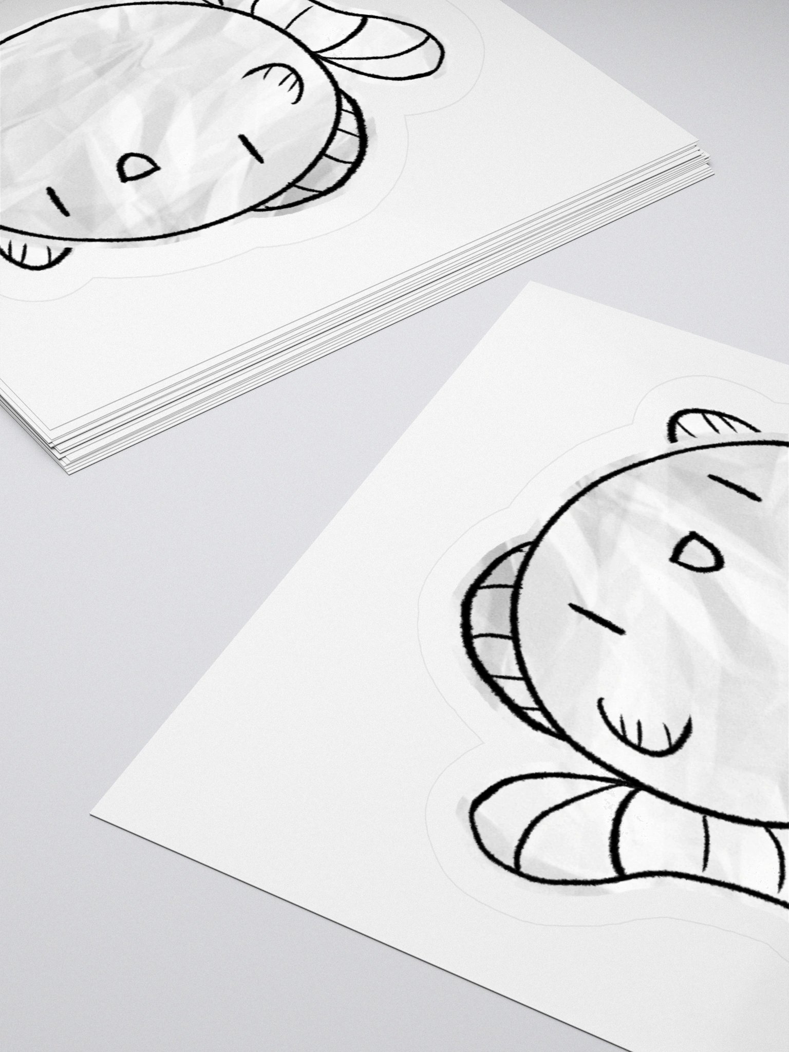 Waving Dockie Kiss Cut Stickers product image (10)