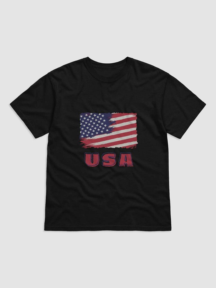 Patriotic Brushed Flag USA T-Shirt product image (1)