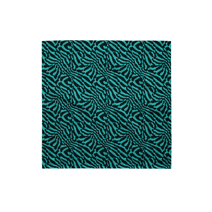 Teal Zebra Bandana product image (1)