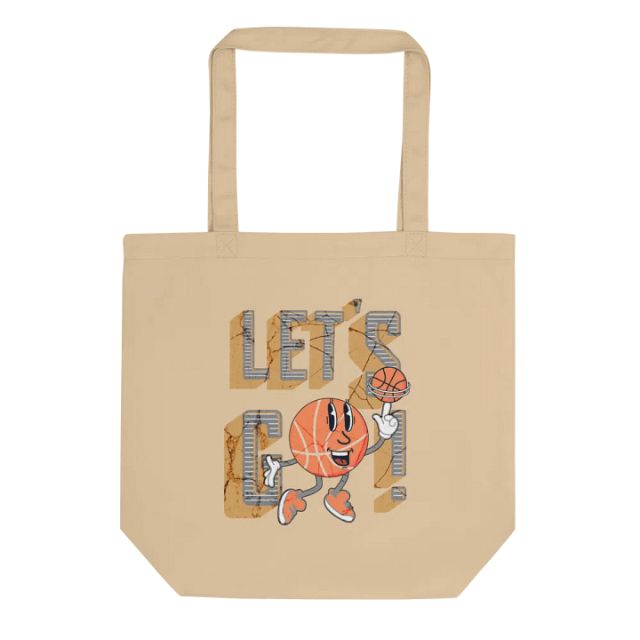 Lets Go Basketball Mascot Joyful Hoopster Eco Tote Bag product image (1)