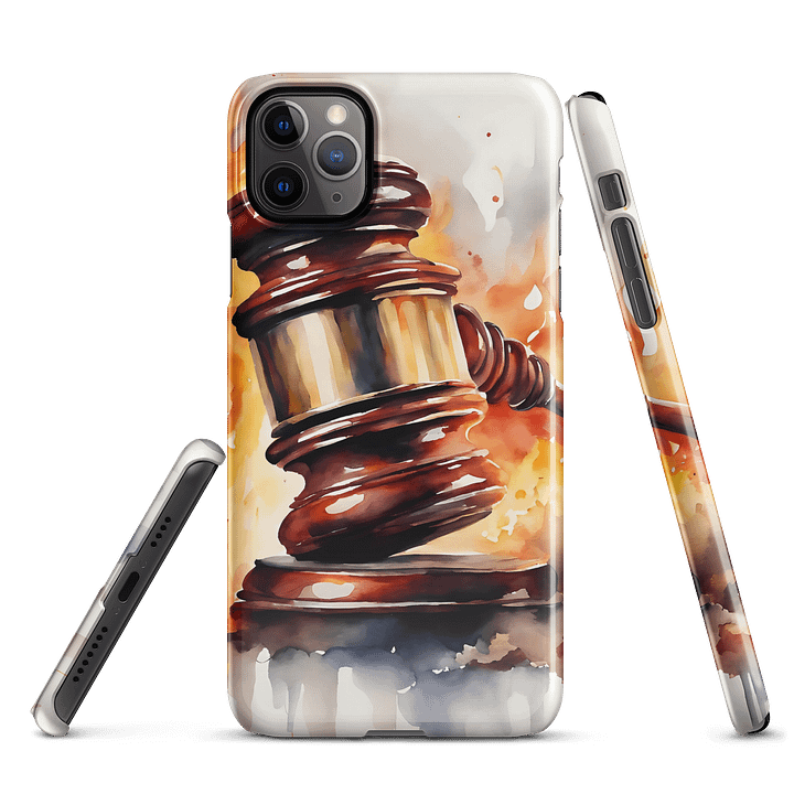 Fiery Justice Gavel iPhone® Snap Case product image (5)