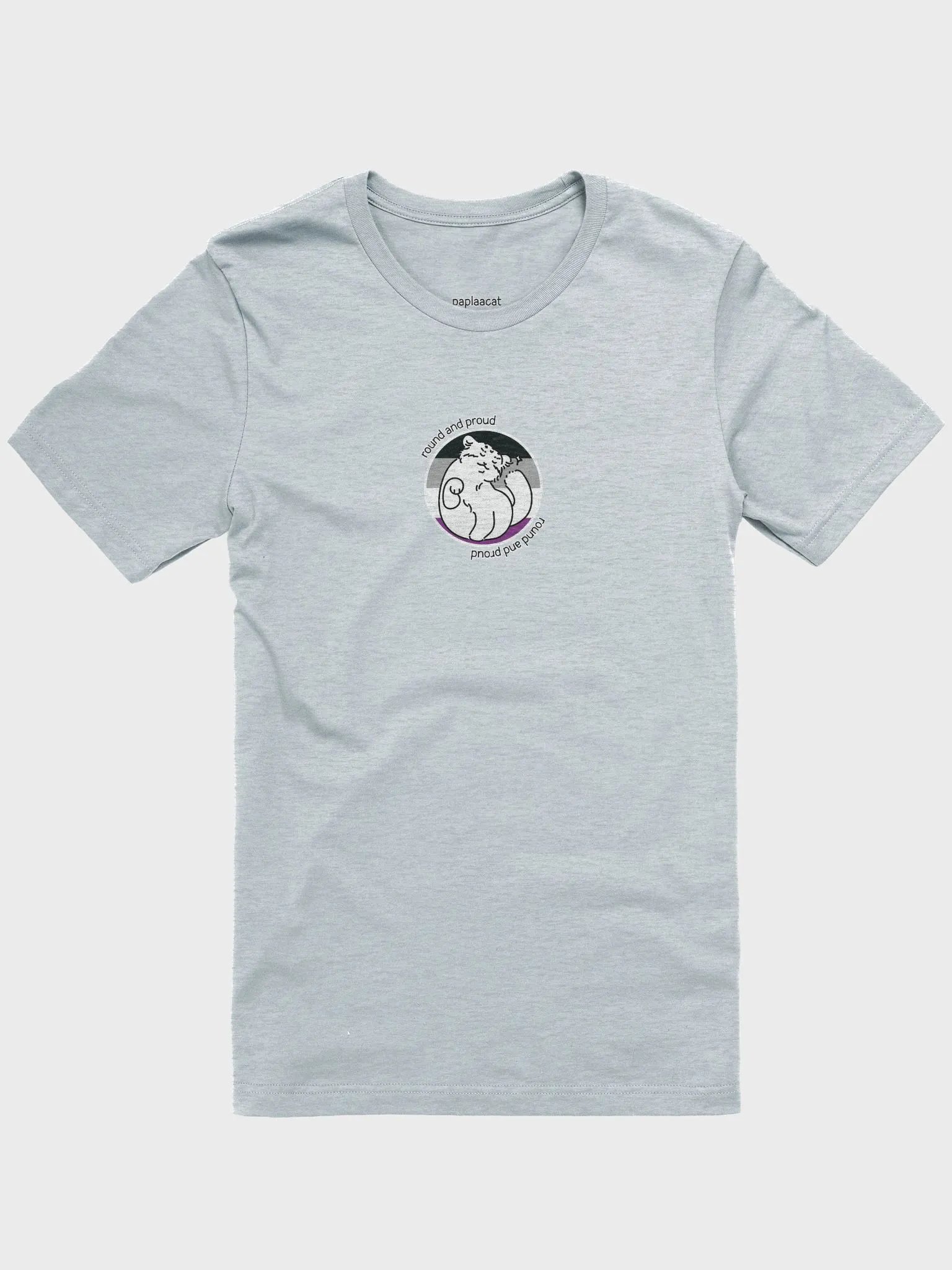Round and Proud Manul Asexual Version - Bella+Canvas Unisex T-Shirt product image (4)