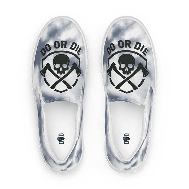 Skull & Axes Slip-On Canvas Shoes product image (1)