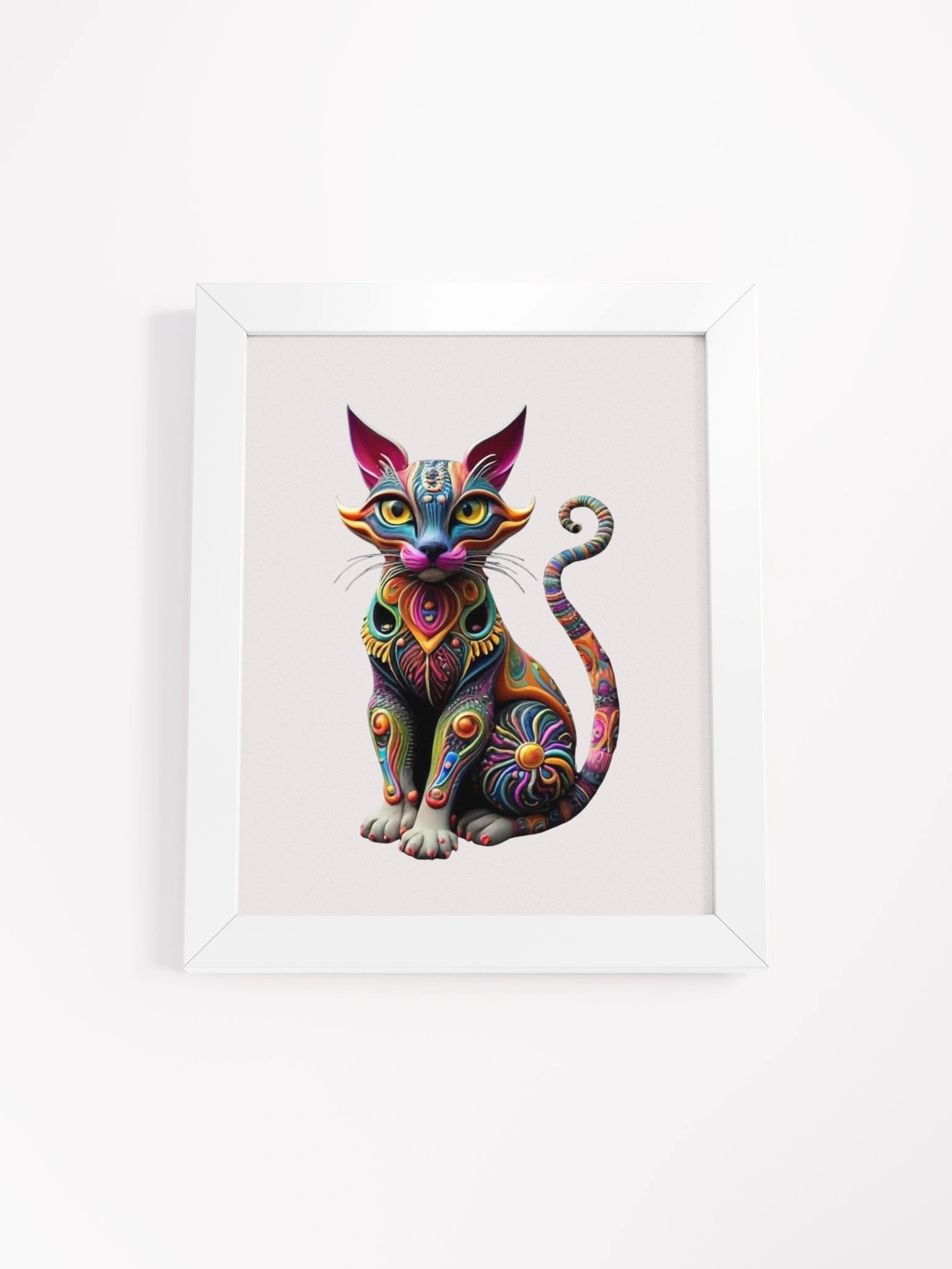 Whimsical Cat Dreams Framed Poster product image (1)
