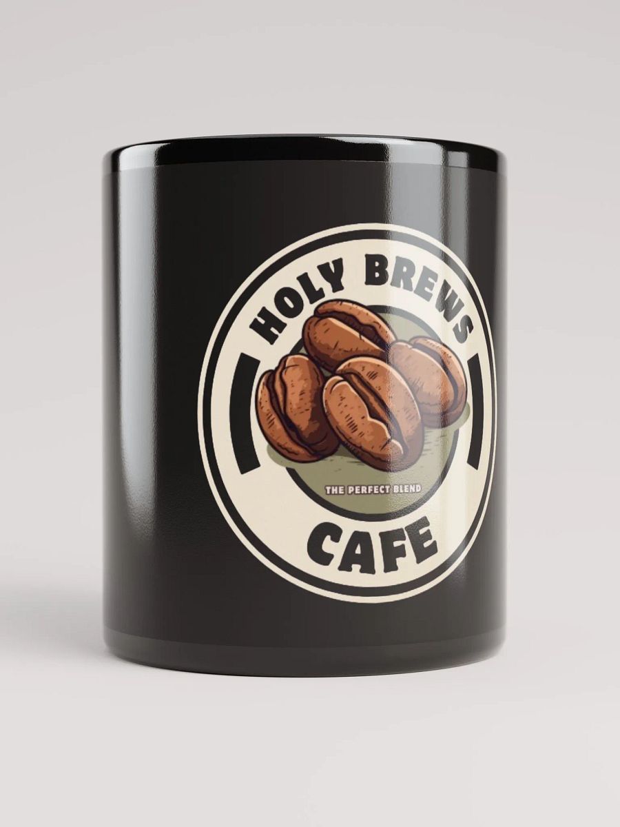 Holy Brews Cafe Black Glossy Mug #2 product image (1)