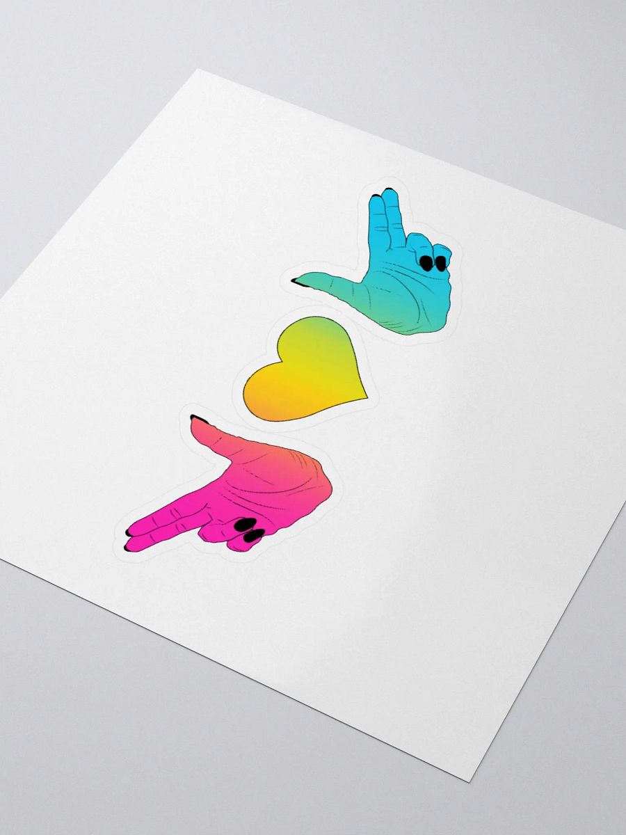 Finger Guns (pan flag) Stiker product image (9)