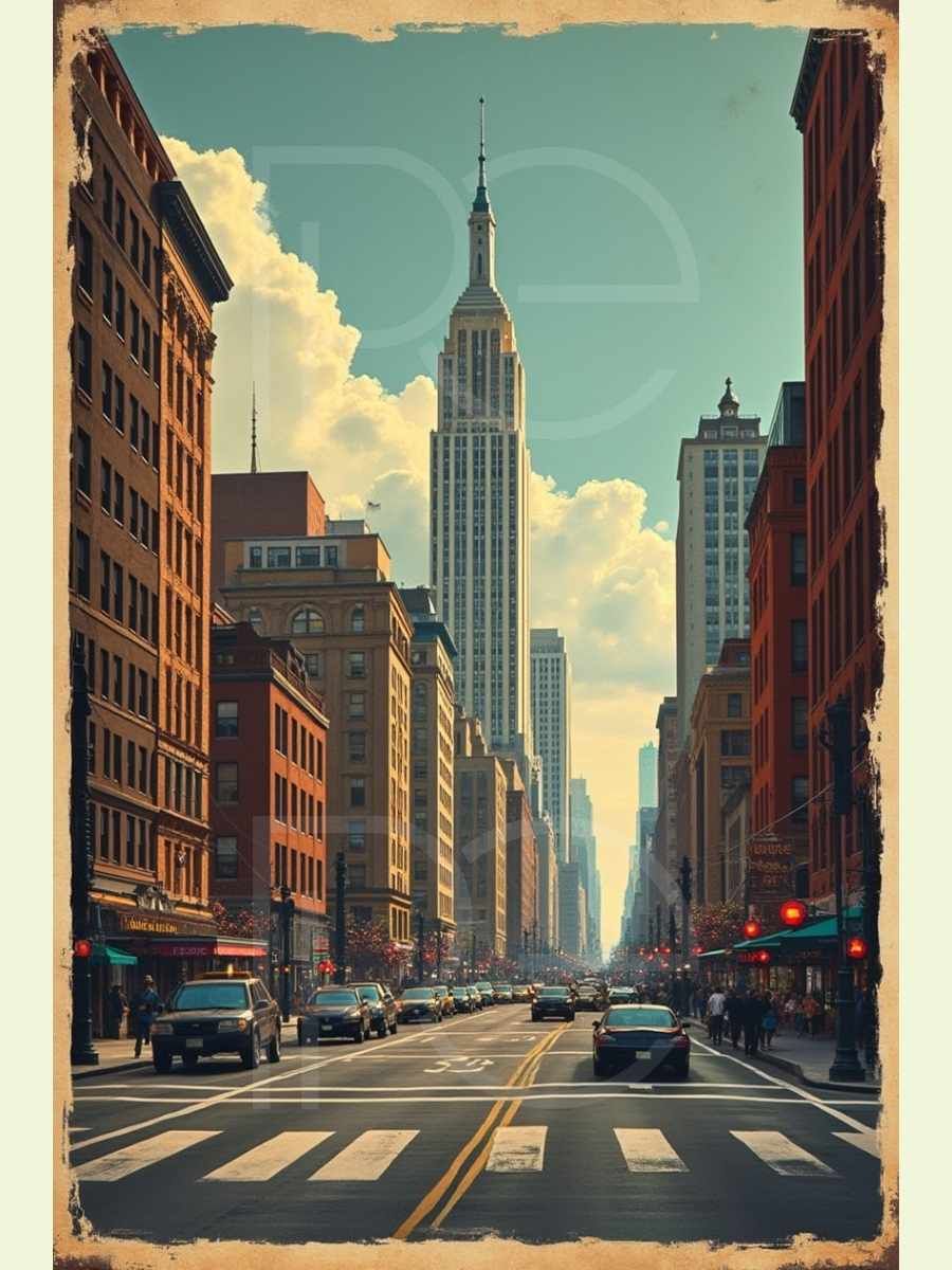 Afternoon in Midtown Manhattan - 12x18 product image (1)