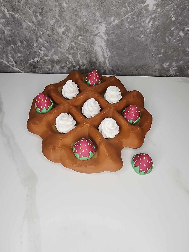 Strawberry and Waffle Tic Toe Toe product image (1)