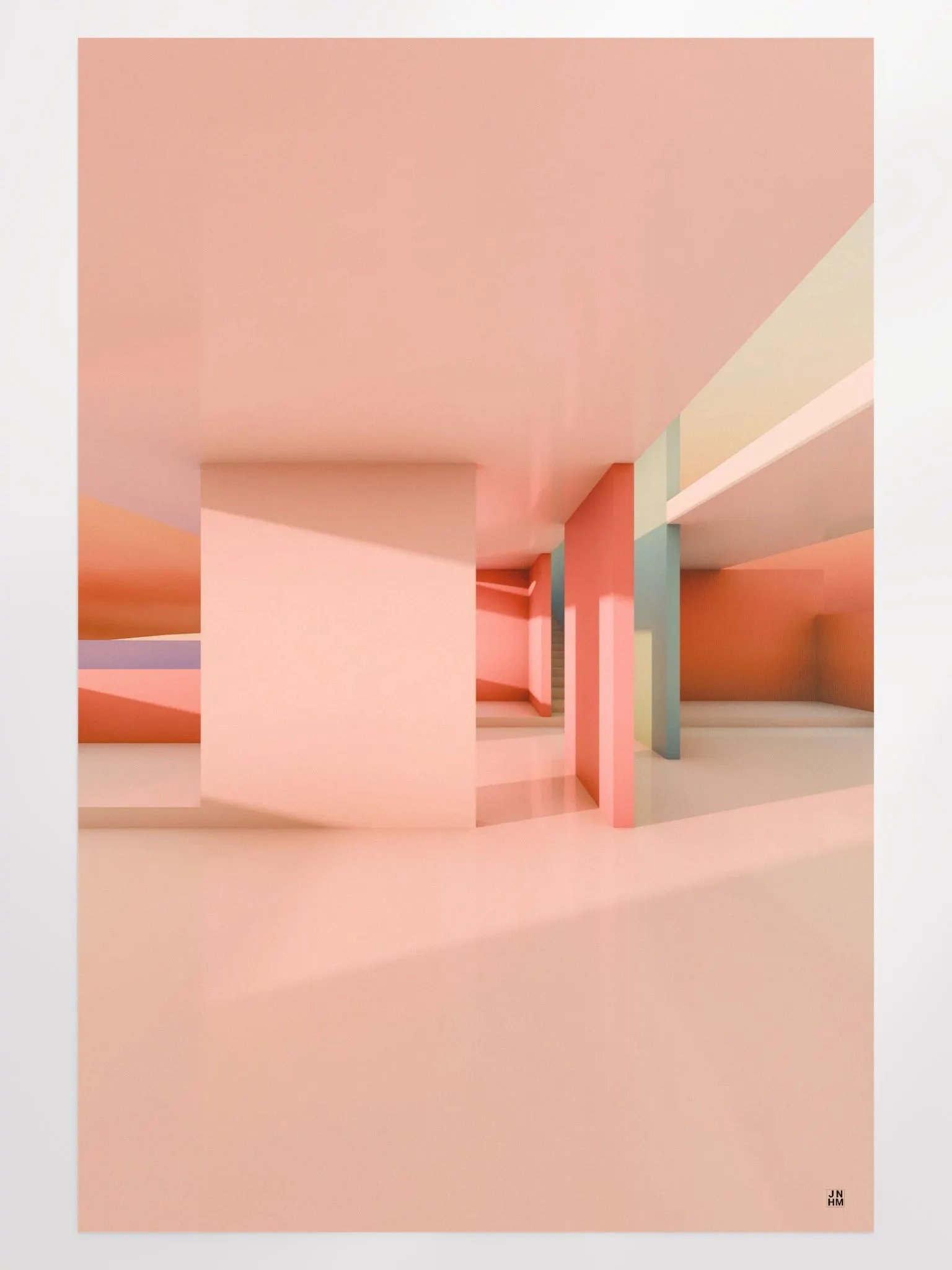 Architectural Landscape - Summer Pastel 04 24"x36" Frameless product image (1)