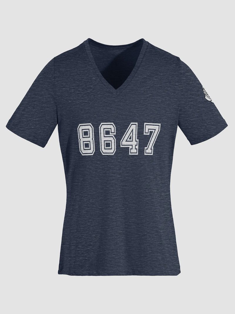 8647 College Relaxed V-Neck T-Shirt A