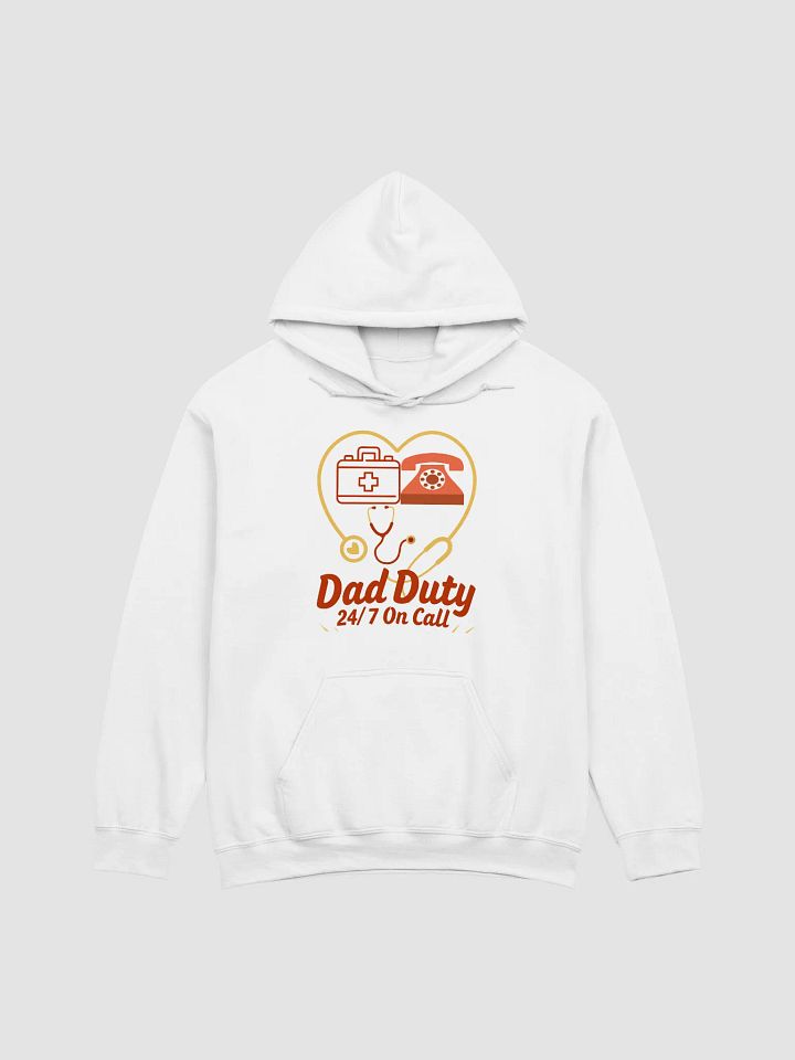 On Call Dad Duty Heart Outline Hoodie product image (5)