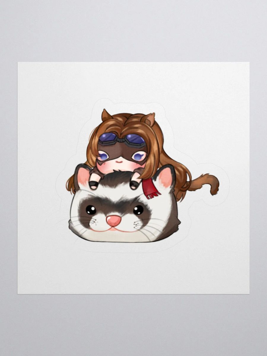 Sable Ferret Pillow Chibi Sticker by Ameblum product image (1)