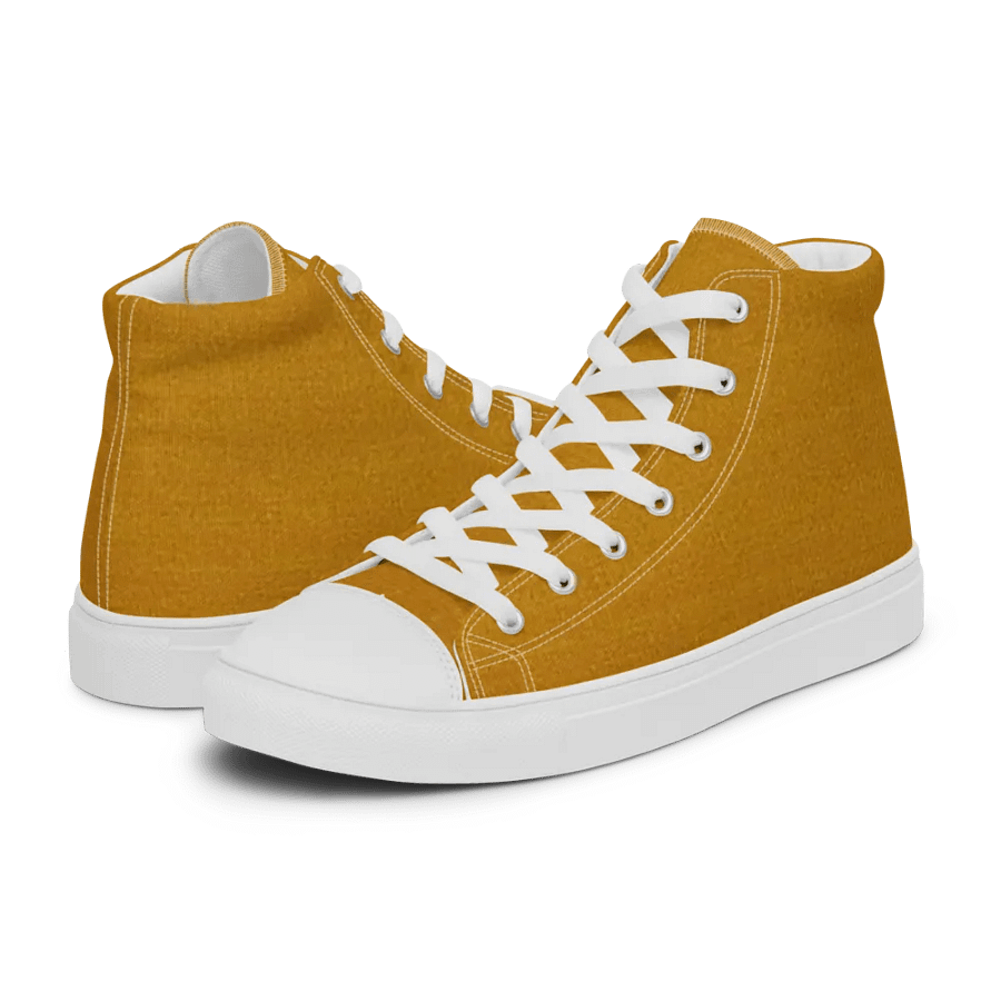 Men's Golden high top canvas Flandan art sneakers product image (9)