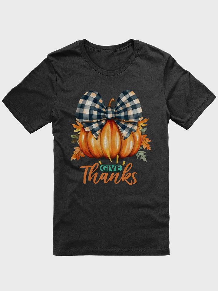 Give Thanks Pumpkin Plaid T-Shirt product image (2)
