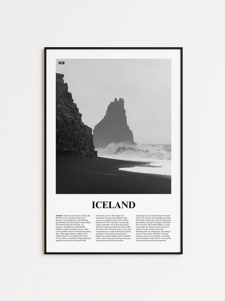 Iceland 01 Newspaper Poster product image (1)