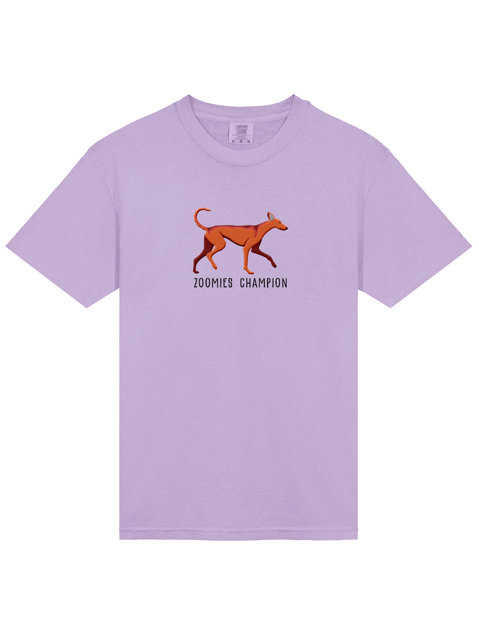 Zoomies Champion T-Shirt(Embroidered) of an Ibizan Hound(Red) product image (13)