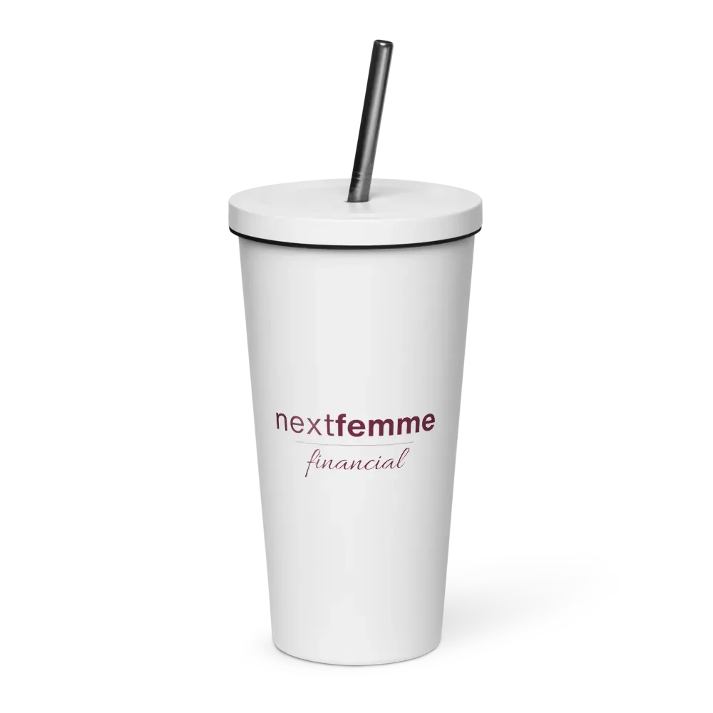 Insulated Tumbler Collection with Straw in Maroon Logotype product image (1)
