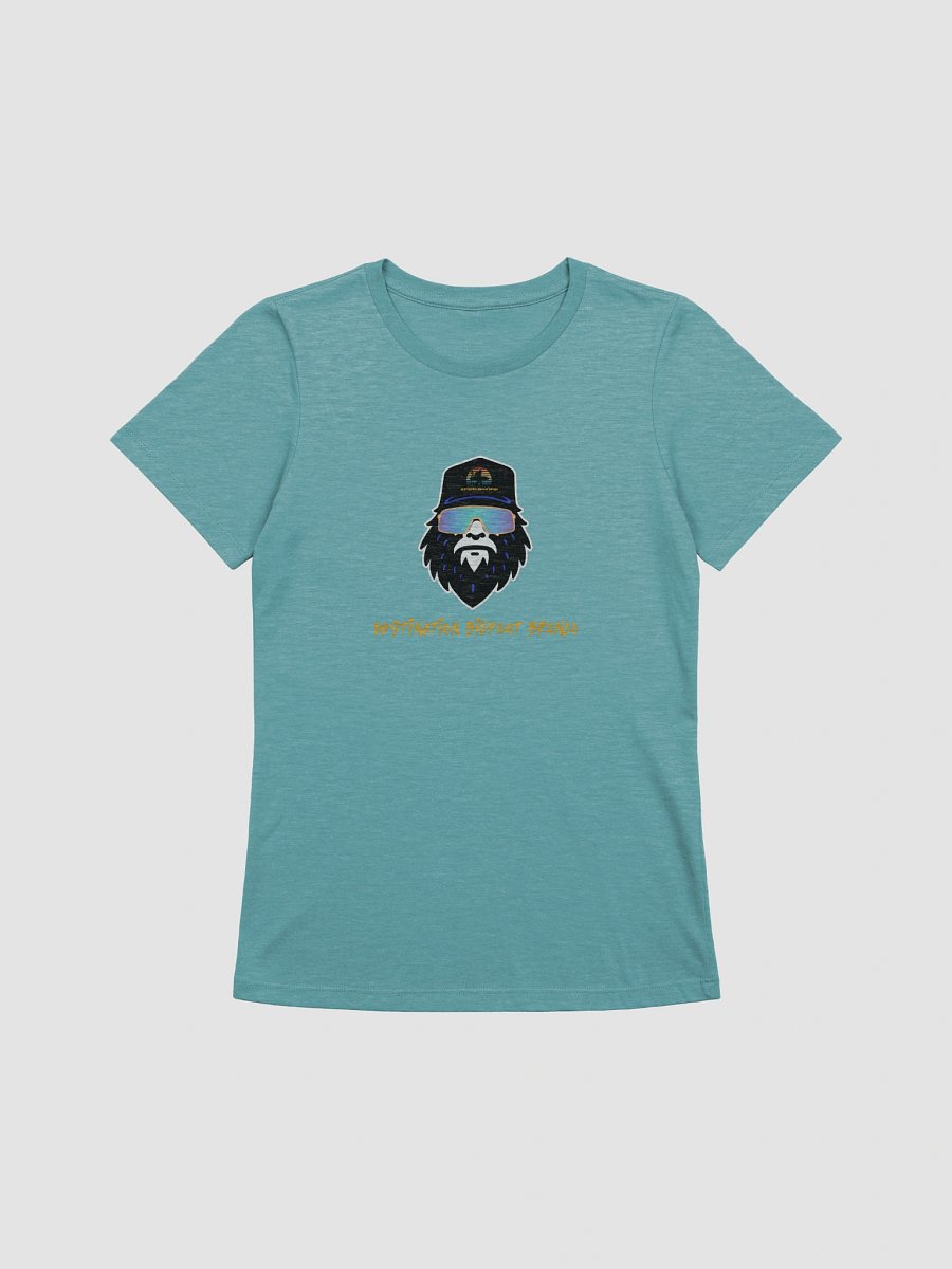 Destination Bigfoot Bronco Bigfoot Logo Bella+Canvas Women's Supersoft Relaxed-fit T-Shirt (Heather Blue Lagoon) product image (1)
