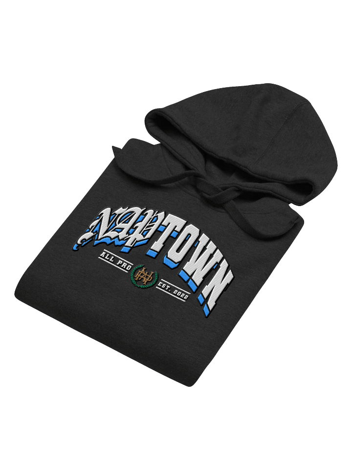 Uni Hoodie - Black (Davis Blue) product image (2)