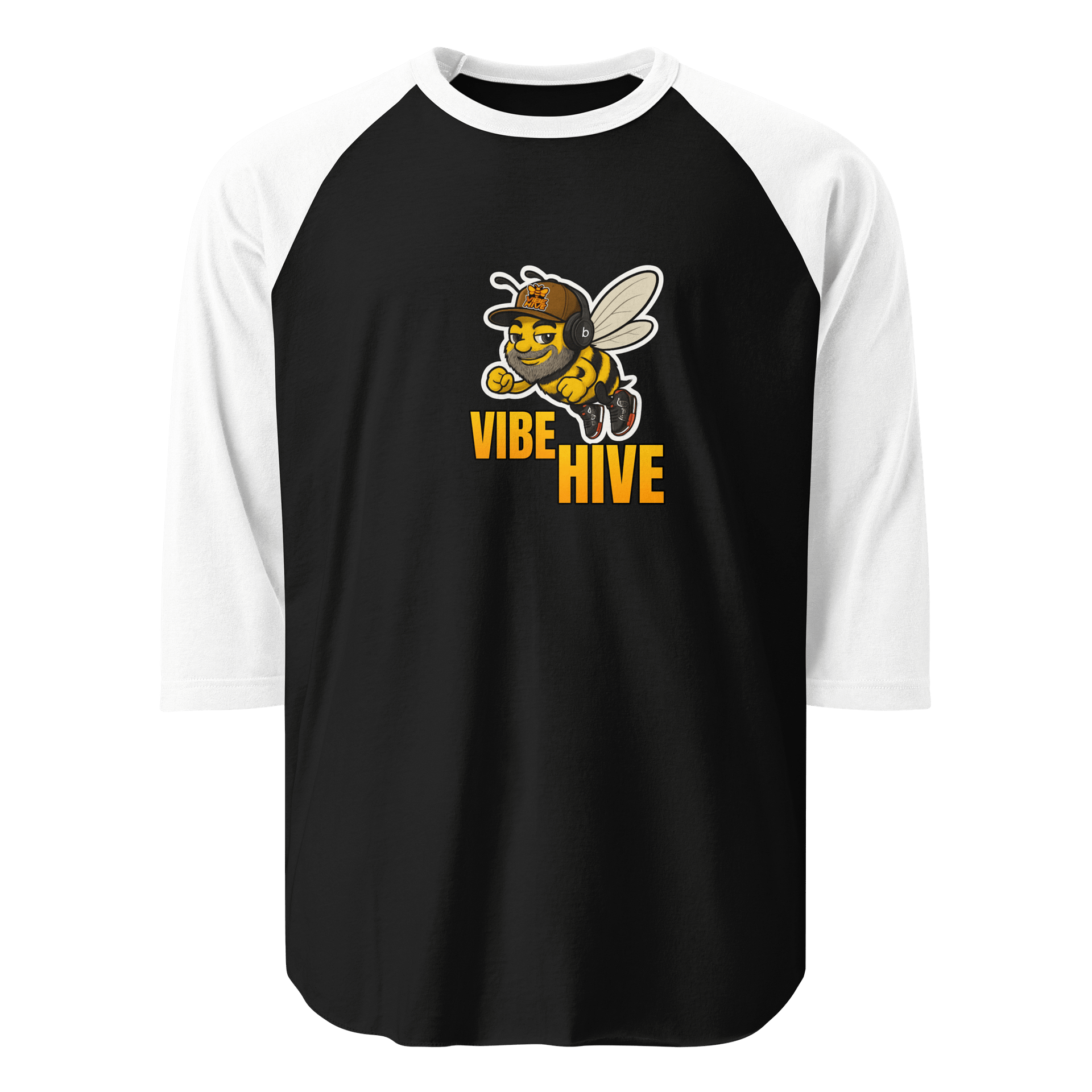 Bearded Buzz: VIBE HIVE Edition Raglan Tee product image (1)