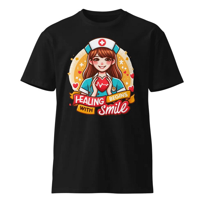 Smiling Nurse Heart T-Shirt product image (1)