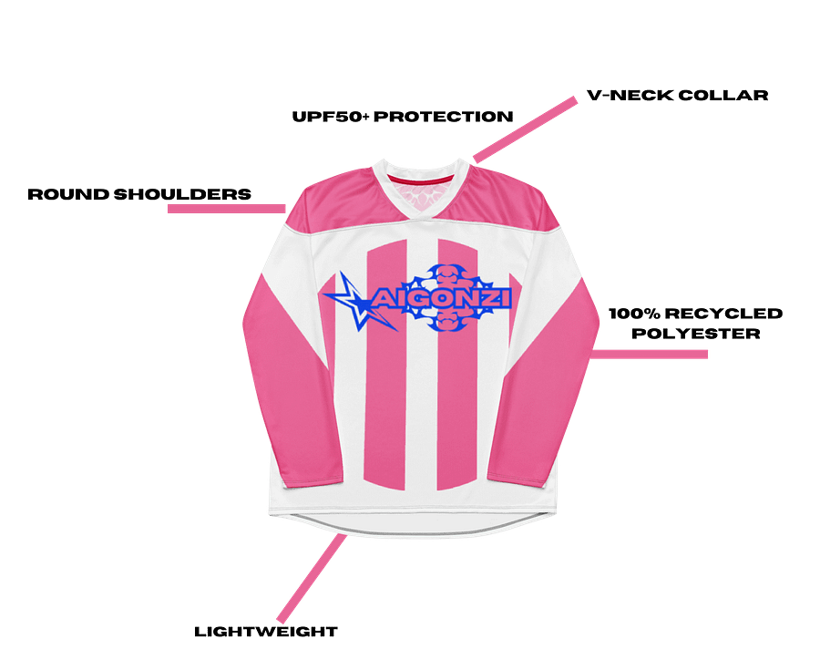 XPINK white Premium Hockey Jersey product image (4)