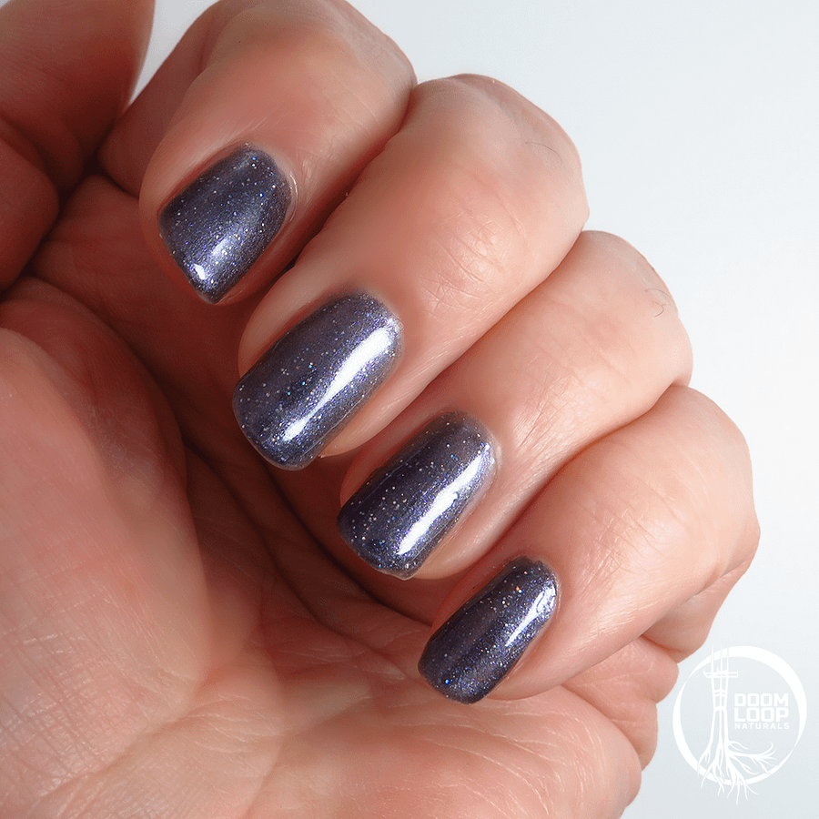 DARK MATTER - Blue Black Glitter Nail Polish product image (6)