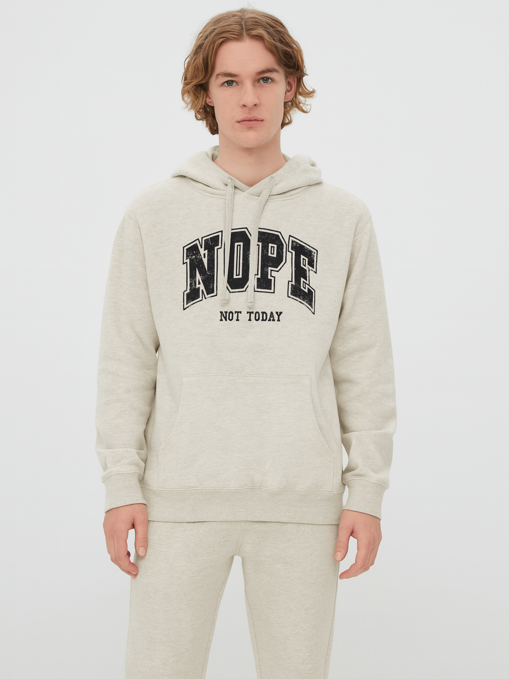NOPE Not Today Bold Statement Hoodie product image (1)