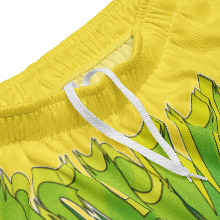 KONNICHIWA - Yellow Mesh Shorts (with pockets) product image (2)