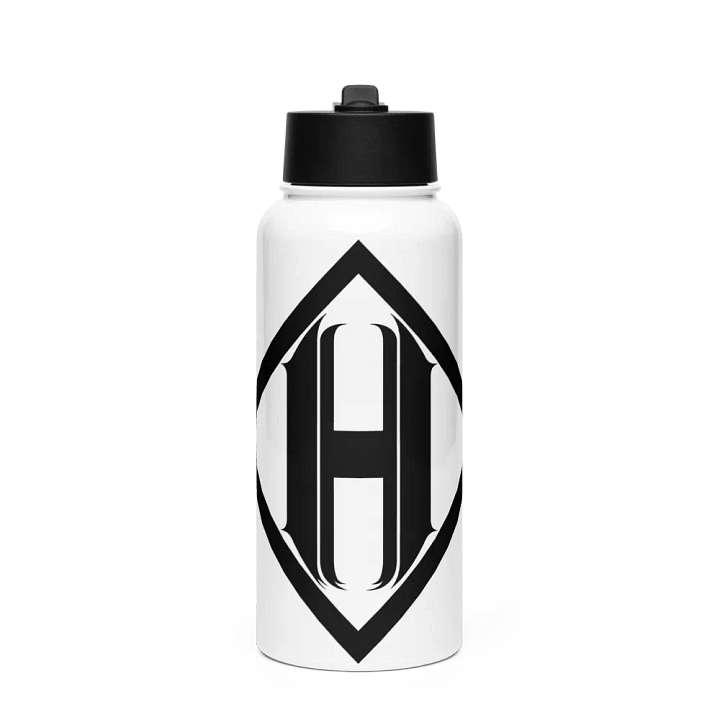 Stainless Steel 32oz Logo Bottle with Straw product image (1)