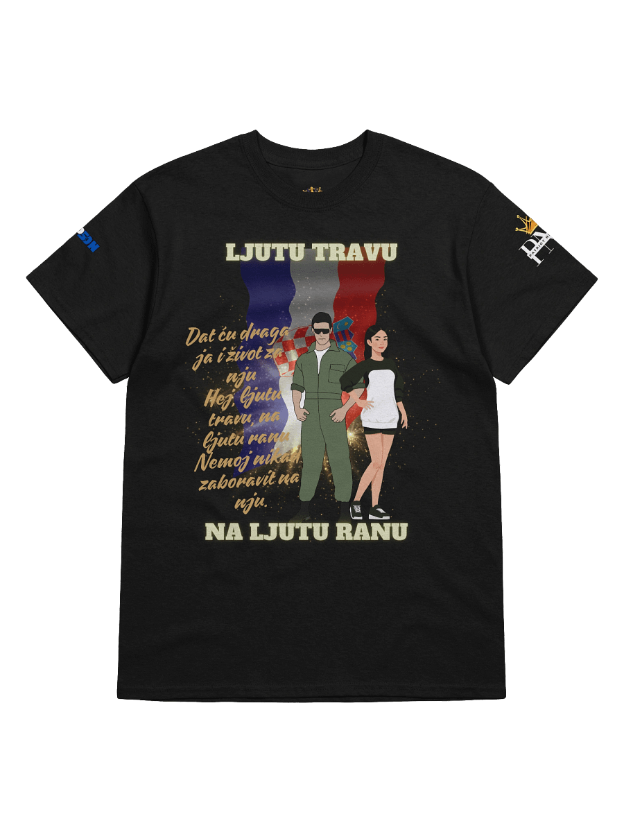 Crowned Stallion Streetwear Tee Ljutu travu na ljutu ranu product image (6)