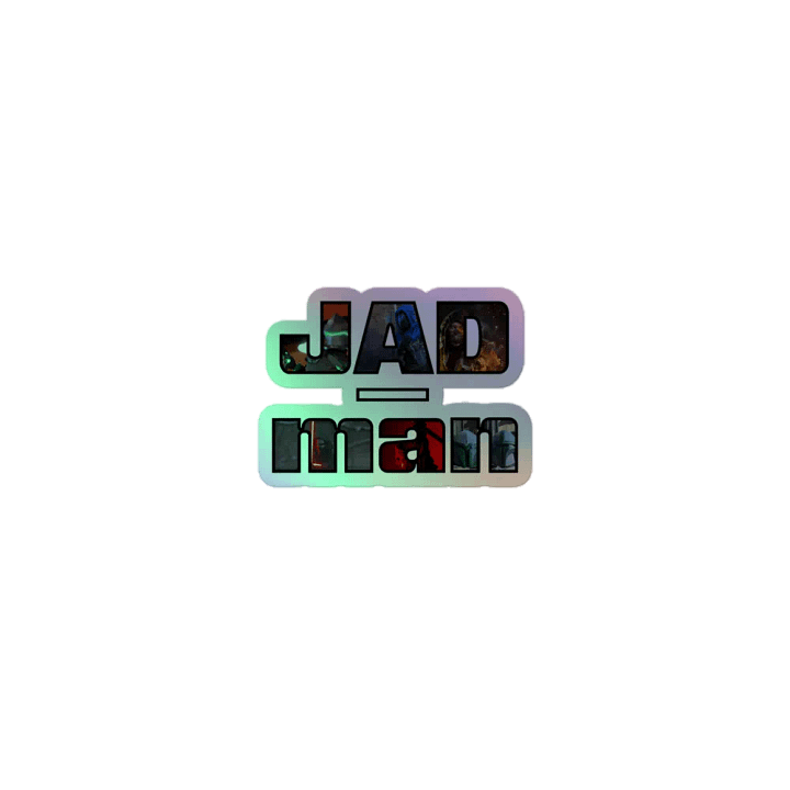 JAD-man Logo Holographic Sticker product image (1)