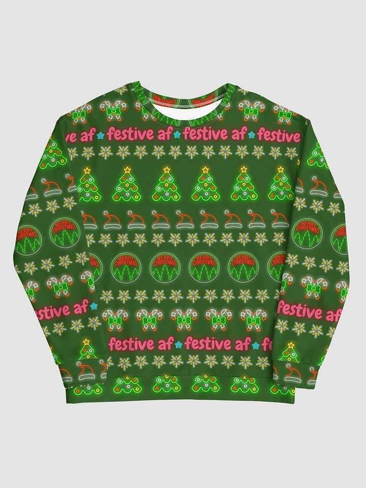 Festive AF Ugly Neon Sweater product image (1)