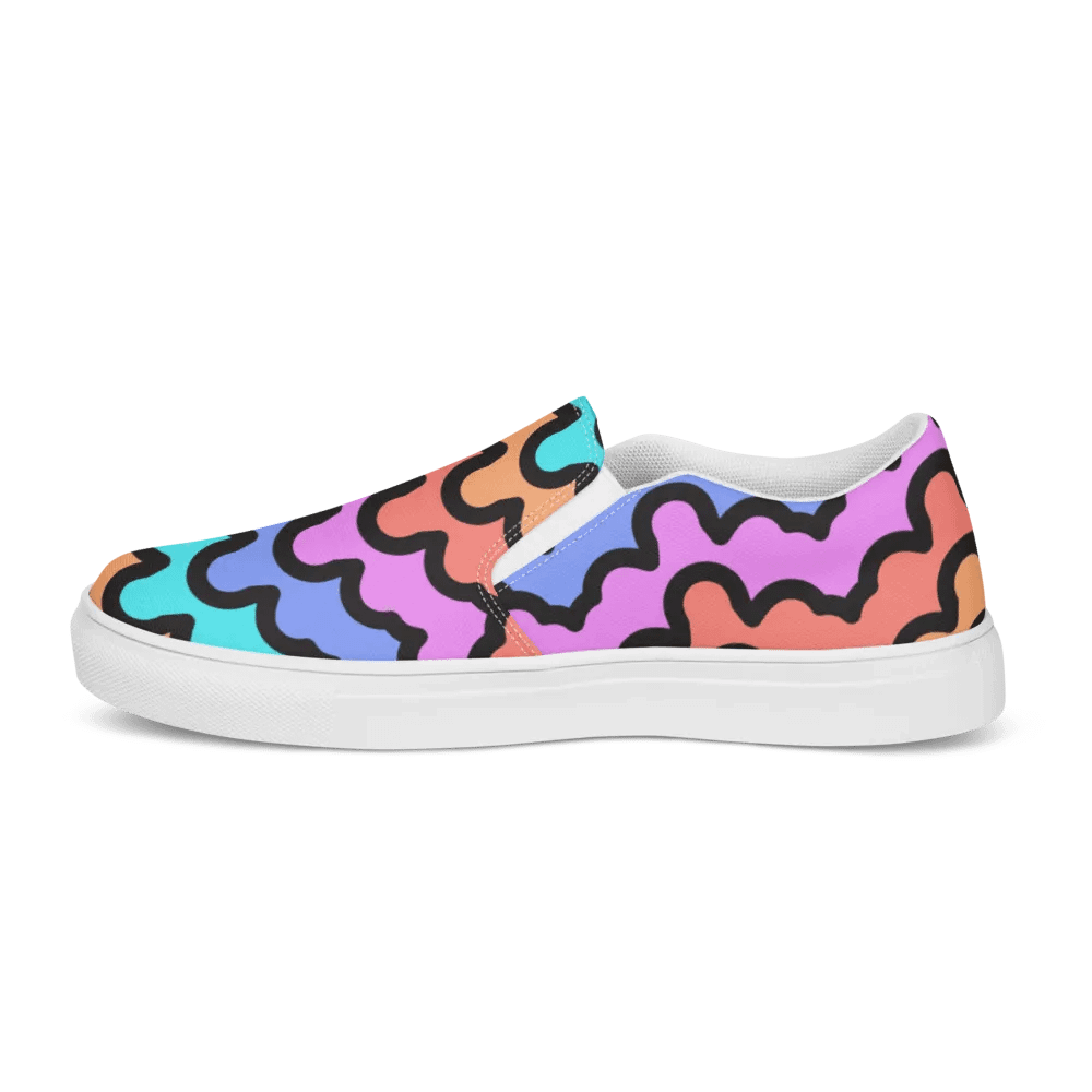 Rainbow Zigzag Slip-Ons product image (5)