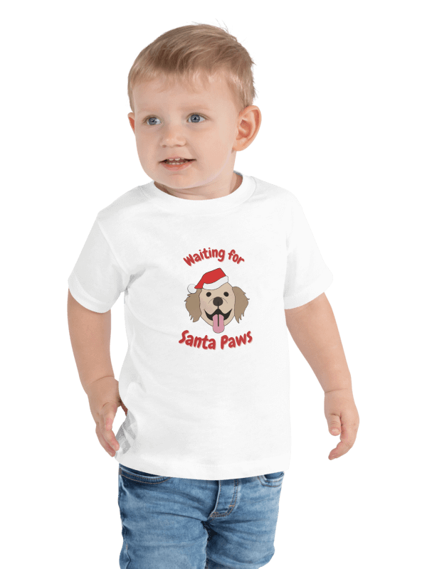 "Santa Paws" Christmas Toddler T-Shirt product image (1)